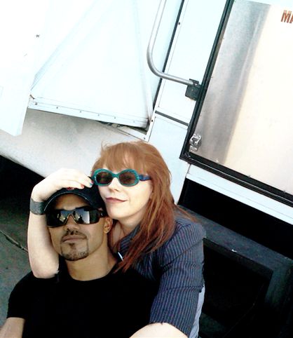 ✯SHEMAR MOORE with his "Baby Girl" Penelope Garcia, aka Kirsten Vangsness✯ Morgan And Garcia, Kirsten Vangsness, Derek Morgan, Penelope Garcia, Thomas Gibson, Crimal Minds, Shemar Moore, Casting Pics, Matthew Gray