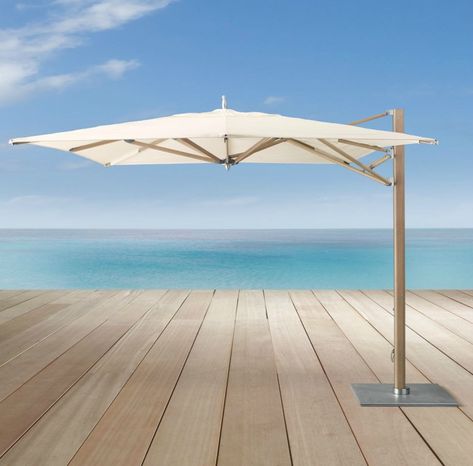 Shopping for a Freestanding Outdoor Umbrella Deck Umbrella, Ocean Master, Pergola Pictures, Pergola With Roof, Cantilever Umbrella, Patio Roof, Brick Patios, Pergola Plans, Diy Pergola