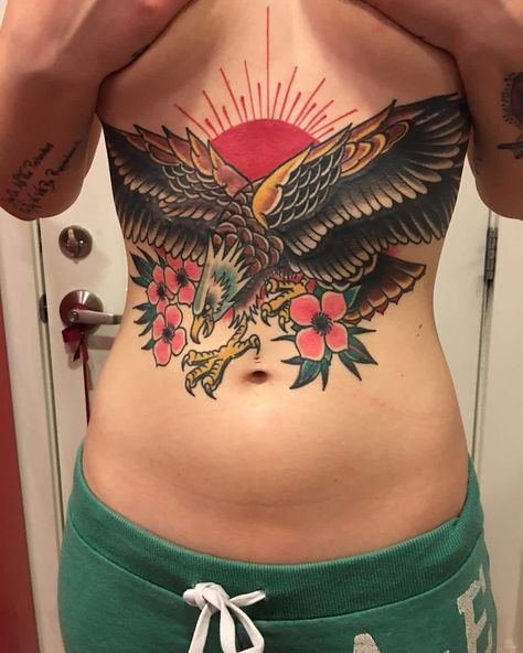 Statue Of Liberty Tattoo, Eagle Chest Tattoo, Ink Magic, Traditional Heart Tattoos, Liberty Tattoo, Traditional Heart, Patriotic Tattoos, Torso Tattoos, Gangsta Tattoos