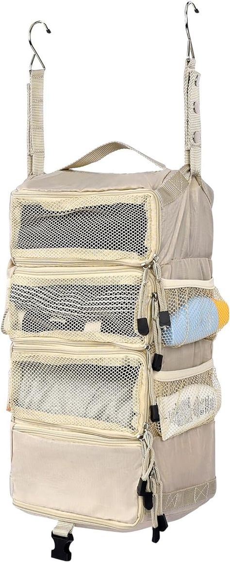 Amazon.com: ELEZAY Hanging Packing Cubes All in One Ultra-Light Travel Shelves Portable Compression Organizer Bag Essentials for Carry-on Luggage Suitcase Closet Wardrobe Accessories Small, Beige : Clothing, Shoes & Jewelry Suitcase Closet, Beige Clothing, Packing Organizers, Light Travel, Closet Wardrobe, Luggage Suitcase, Wardrobe Accessories, Toddler Travel, Bag Essentials