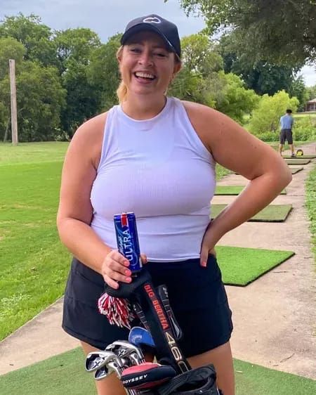 Size 14 golf outfit: I’m wearing a black tennis skirt (true to size / size 14) and a high neck white workout shirt (true to size / XL) and black Nike hat. I’ve linked similar skirts, tops and sports bras here! http://liketk.it/3k0Da #liketkit @liketoknow.it #LTKcurves #LTKfit Plus Size Womens Golf Outfit, Tennis Outfit Midsize, Golf Outfits Women Midsize, Curvy Golf Outfits Women, Plus Size Golf Outfit, Golf Outfits Women Plus Size, Casual Golf Outfit Women, Golf Girlfriend, Black Nike Hat