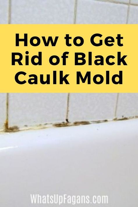 Remove Mold From Shower, Clean Black Mold, Bathtub Caulking, Mold In Bathroom, Mildew Stains, Cleaning Mold, Silicone Caulk, Retro Revival, Homemade Cleaning Solutions