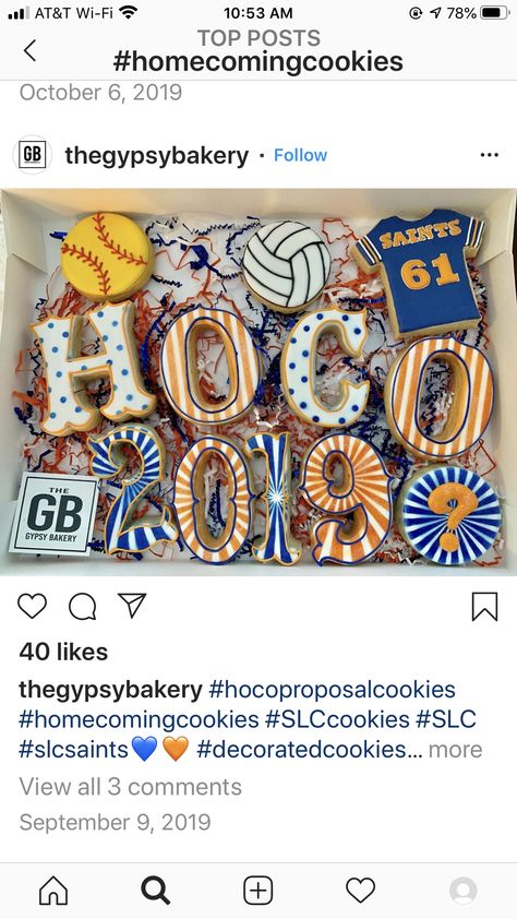 Homecoming Cookies Decorated, Homecoming Cookies, Asking To Homecoming, High School Homecoming, Football Cookies, Hoco Proposals Ideas, Homecoming Queen, Hoco Proposals, Homecoming Proposal