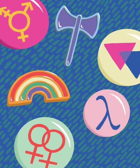 Queer Symbols, Lgbtq Symbols, Handkerchief Code, Feminist Symbol, Venus Tattoo, Green Carnation, Halo Braid, Pink Triangle, All Zodiac Signs