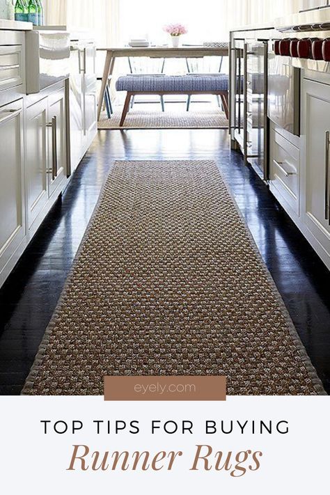 Carpet Runners For Long Hallways, Best Hallway Rugs, Wide Runner Rug, Runner In Entryway, Long Runner Rug Entryway, Large Entryway Rug, Runner Size Guide, Runners In Bedroom, Runner In Kitchen