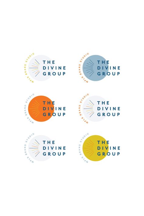 Logo Design for The Diving Group, a brand studio in Minneapolis, MN | Modern logo design | Bright color palette | Spiritual brand design | Witt and Company #wittandcompany #branddesign #logodesign Bright Logo Ideas, Collective Logo Design, Corporate Logo Design Ideas, Corporate Logo Design Business, Corporate Logo Inspiration, Company Logo Design Ideas Creative, Subbranding Logo, Corporate Logo Ideas, Modern Corporate Branding