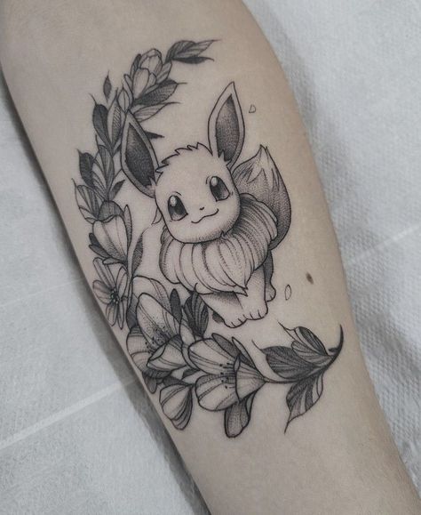 Eevee Tattoo, Gengar Tattoo, Cute Disney Tattoos, Evolution Tattoo, Pokemon Tattoos, Pokemon World, Pikachu Tattoo, Her Tattoo, One Tattoo