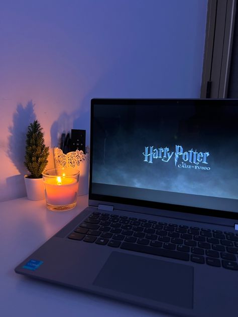 Watching Harry Potter Aesthetic, Hp Laptop Aesthetic Wallpaper, Hp Movies, Story Ideas Pictures, Good Things Take Time, Harry Potter Aesthetic, Hopeless Romantic, Party Night, Aesthetic Photo