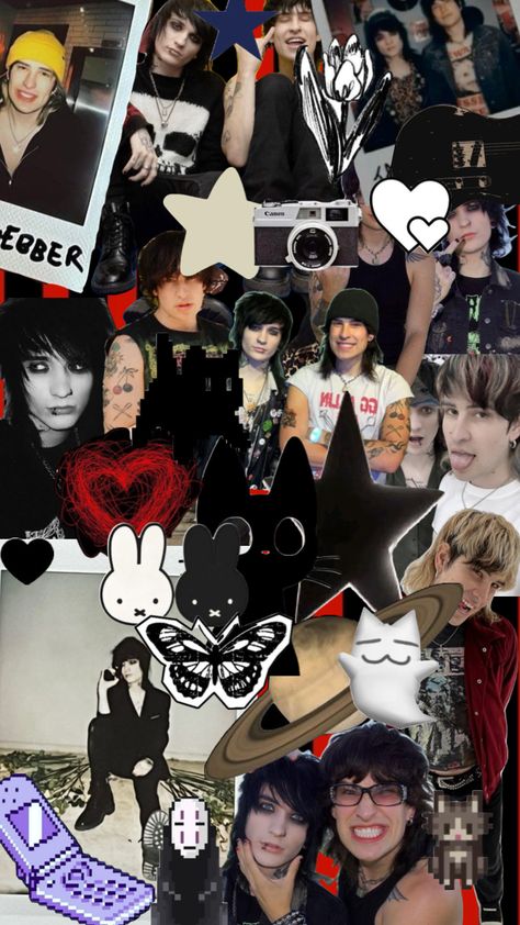 Jake Webber and Johnnie Guilbert Wallpaper #jakewebber #johnnieguilbert Jake Webber And Johnnie Guilbert, Wallpaper Emo, Jake And Johnnie, Cute Emo Guys, Jake Weber, Punk Wallpaper, Jake Webber, 90s Wallpaper Hip Hop, Mc Wallpaper