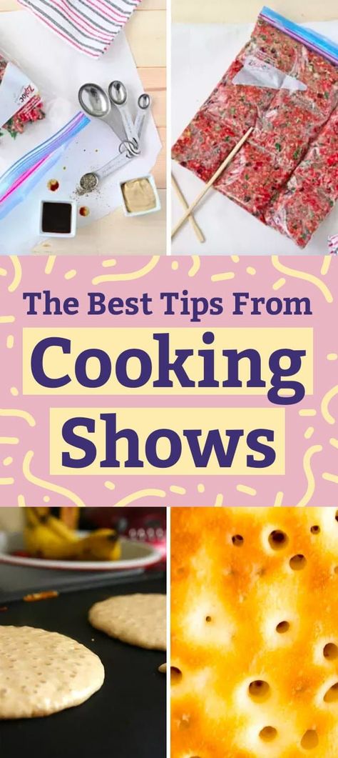 16 Of The Best Cooking Tricks Straight From TV Shows How To Make Hamburgers, Cooking Shows, Cooking Tricks, Tv Chefs, Perfect Pies, Paid Off, Cooking For Two, Food Writing, Reduce Food Waste