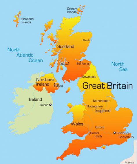 What is the difference between the United Kingdom, Great Britain, and England? Facts About England, Bristol London, Map Of Great Britain, Aberdeen Scotland, Uk Trip, Orkney Islands, Kingdom Of Great Britain, Women Travel, Long History