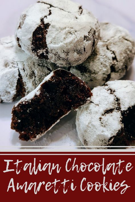 Chocolate Amaretto Cookies, Chocolate Marzipan Cookies, Italian Cherry Almond Cookies, Sicilian Recipes Desserts, Italian Fruit Cookies, Italian Date Cookies, Chocolate Amaretti Cookies, Italian Amaretti Cookies Recipes, Italian Almond Cookies Christmas