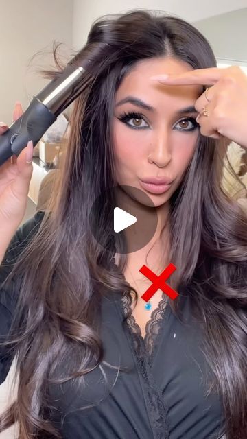 Frouzan M. 💄🇦🇫🇨🇦 | How to style your front layers using a curler iron! This is from @ghdhair @ghd_northamerica 😍 I love this technique so much! It gives ... | Instagram Front Layers, Perfect Waves, Hair A, How To Style, Hair Goals, Hair Tutorial, Love This, Give It To Me, I Love