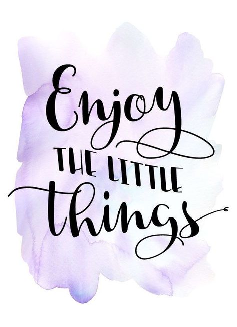 Enjoy The Little Things Quote, Calligraphy Quotes Doodles, Brush Lettering Quotes, Doodle Quotes, Watercolor Quote, Inspirational Quotes Wallpapers, Little Things Quotes, Hand Lettering Quotes, Calligraphy Quotes