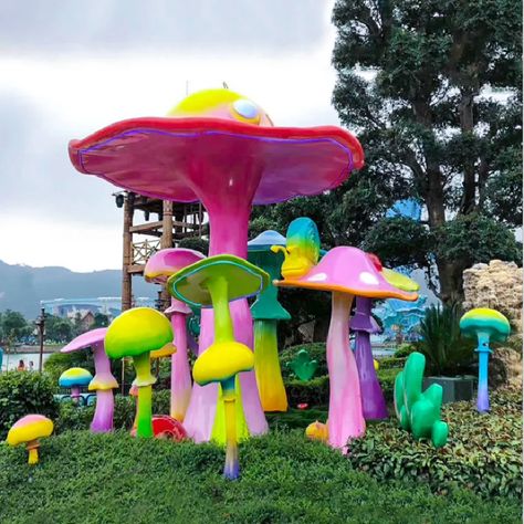 Resin garden mushroom statue outdoor city garden landscape  Want all the personalized fiberglass art sculptures you should be in decorative style right now? Our more fiberglass art designs showed on our website. Its have got you covered with all the hot Mushroom Art Installation, Garden Art Installation, Mushroom Installation, Outdoor Mushroom Decor, Art Installation Outdoor, Festival Art Installation, Resin Installation, Outdoor Art Installation, Mushroom Garden Decor