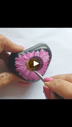 Flower Painting on Heart Shaped Rock ❤️🌸
#FacebookPage | By Little RocksFacebook Heart Shaped Rocks, Rock Painting, Heart Shape, Painted Rocks, Flower Painting, Heart Shapes, Paintings, Flowers