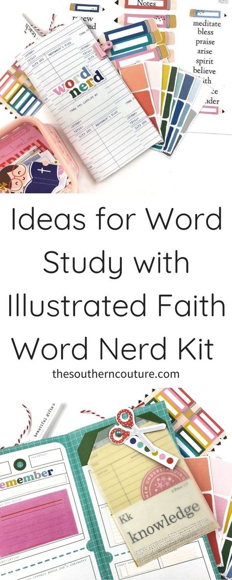 Ideas for Word Study with Illustrated Faith Word Nerd Kit - Southern Couture Word Studies Bible, Bible Nerd, Faith Illustration, Bible Garden, Faith Word, Clever Inventions, Prayer Time, Free Bible Study, Bible Study Guide