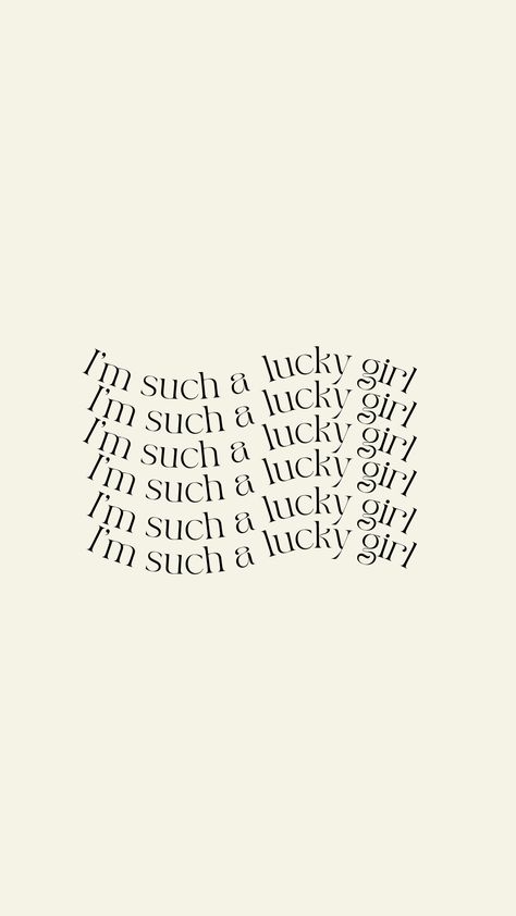 Lucky girl syndrome, manifestation iPhone wallpaper, Law of Attraction, positive thinking mindset, minimalist, white and black aesthetic, I'm such a lucky girl Mindset Phone Wallpaper, 2023 Manifest Aesthetic, Im So Lucky Wallpaper, Im That Girl Wallpaper, Cool Girl Iphone Wallpaper, I’m So Lucky Wallpaper, Inspirational Quotes Positive Black And White, Lucky Me Wallpaper, Positive Mindset Wallpaper Iphone