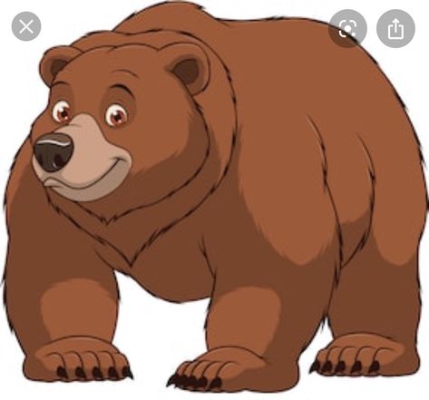 Bear Cartoon Images, Teddy Bear Cartoon, Zoo Art, Winnie The Pooh Cartoon, Wild Bear, Bear Painting, Woodland Animals Theme, Bear Vector, Duck Cartoon