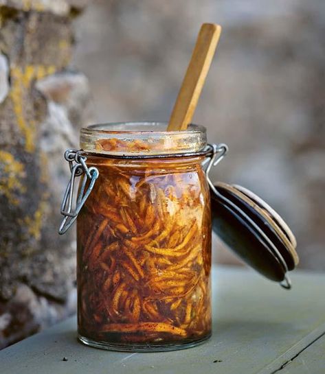 Honey-Fermented Carrot Jam Fermented Honey Recipes, Honey Fermenting, Fermented Food Recipes, Carrot Jam, Fermented Carrots, River Cottage Recipes, Sourdough Flatbread, Fermented Vegetables Recipes, Cottage Recipes