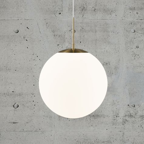 Grant 15 Pendant Light Balance, European Lighting, Glass Globe Pendant Light, Globe Pendant Light, Brass Pendant Light, Globe Pendant, Brass Frame, Glass Domes, Glass Globe