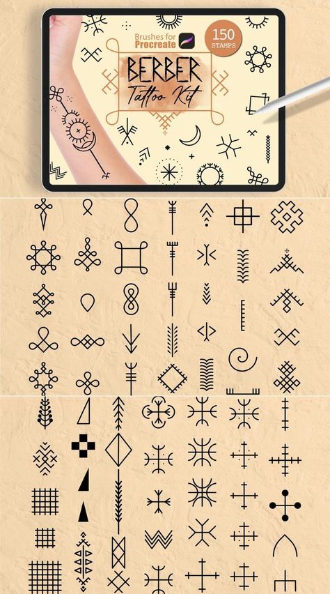 ✅CLICK THE LINK!⬆️ Download these beautiful Berber tattoos in Procreate! Perfect for adding a touch of ethnic flair to your designs. #berbertattoos #procreate . #Henna_Berbere #Moroccan_Tattoo #Procreate_Tattoo_Stamps #Pattern_Procreate Henna Berbere, Tiny Hand Tattoos, Teeth Tattoo, Free Lineart, Pattern Procreate, Procreate Pattern, Procreate Brushes Free Download, Tattoo Stamps, Ornament Tattoo