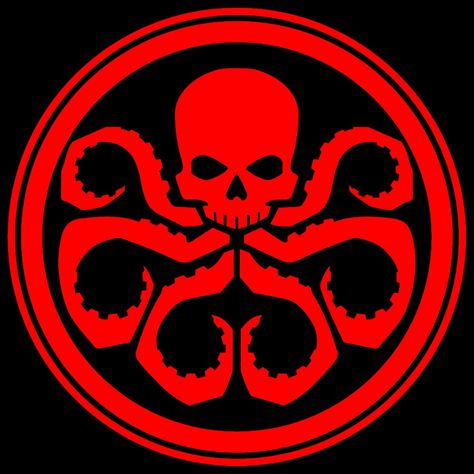 Avengers Logos Symbols, Red Skull Marvel, Hydra Marvel, Hail Hydra, Chibi Marvel, Avengers Logo, Computer Nerd, Avengers Art, Red Skull