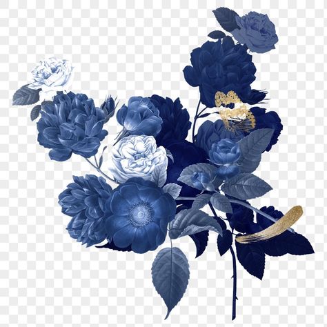 Editing Stickers, Blue Flower Illustration, Blue Flower Png, Vintage Public Domain, Shapes Png, Blue Blanc, Flower App, Blue Png, Photo Elements