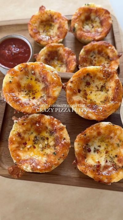 Little Caesar’s Pizza Puffs, Spaghetti Appetizer Parties, Lil Ceasers Crazy Puffs, Copycat Little Caesars Crazy Puffs, Copycat Little Bites Muffins, Little Ceasars Puffs, Little Cesar’s Crazy Puffs, Fun Lunch Recipes, Easy Dinner Recipes For Large Family