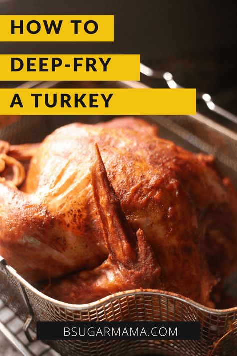 Deep Fry Turkey, Fried Turkey Recipes, Grub Hub, Turkey For Thanksgiving, Deep Fried Turkey, Fried Turkey, Deep Fry, Deep Frying, Turkey Thanksgiving