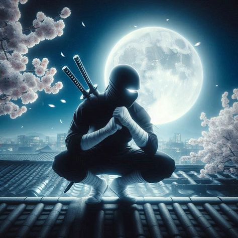 Ninja #pp #wallpaper Japanese Ninja Art, Ninja Background, Ninja Pictures, Ninja Aesthetic, Instagram Pp, Ninja Japan, Japanese Warriors, Ninja Shadow, Ninja Wallpaper