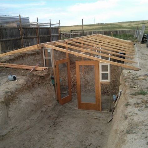 Underground Greenhouse, Earth Sheltered, Greenhouse Plans, Mother Earth News, Aquaponics System, Diy Greenhouse, Garden Greenhouse, Cold Frame, Greenhouse Gardening