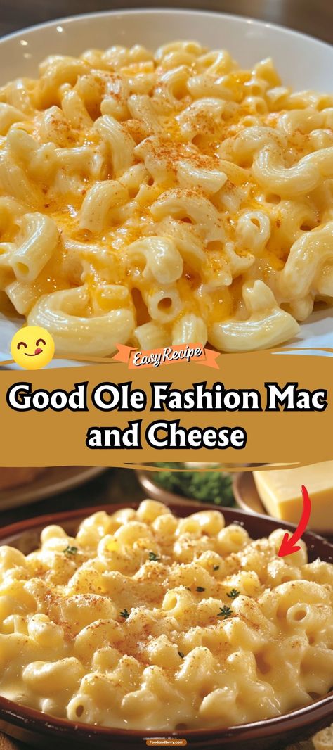 Relive the nostalgic taste of Good Ole Fashion Mac and Cheese. This recipe sticks to the basics, delivering creamy, cheesy goodness with every bite. Made with a blend of classic cheeses and baked to golden perfection, it's the ultimate comfort food that never fails to satisfy. Mac And Cheese Creamy, Cheesy Macaroni, Stovetop Mac And Cheese, Hearty Lunch, Macaroni N Cheese Recipe, Cheesy Pasta, Elbow Macaroni, Trending Recipes, Mac N Cheese Recipe