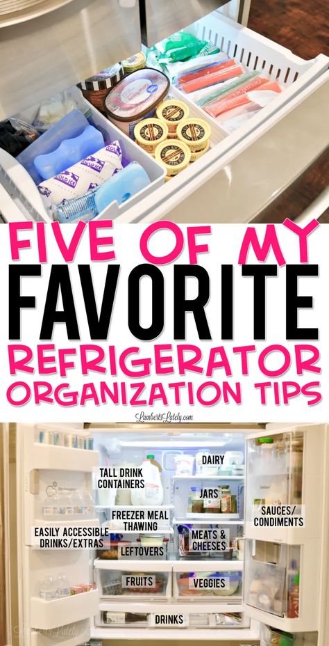 Five of My Favorite Refrigerator Organization Tips | Lamberts Lately Fridge Organization Bottom Freezer, Best Way To Organize Your Refrigerator, Organization For Refrigerator, Organize A French Door Refrigerator, Fridge Organization French Door, New Fridge Organization, French Door Refrigerator Organization Ideas, How To Organize French Door Refrigerator, Refrigerator Organization French Door