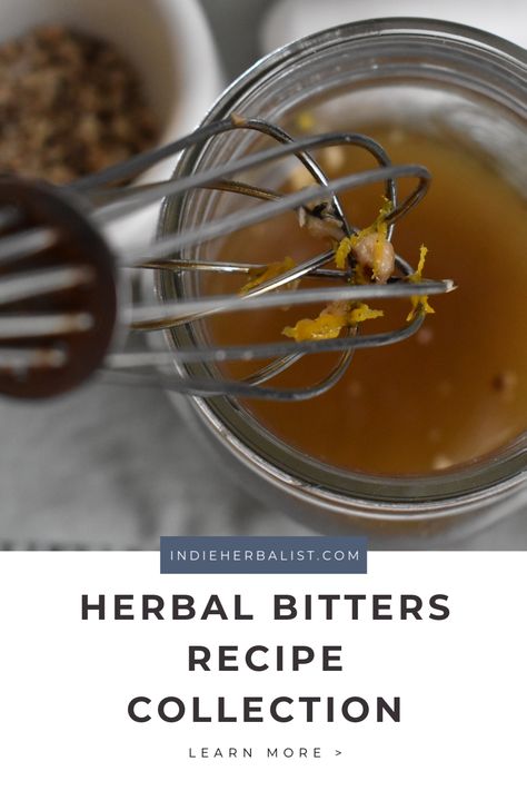 Diy Elixir, Bitters Recipe Diy, Home Made Bitters, Diy Bitters, Herbal Bitters Recipe, Herbal Liqueurs, Homemade Bitters For Old Fashioned, Homemade Angostura Bitters Recipe, How To Make Bitters