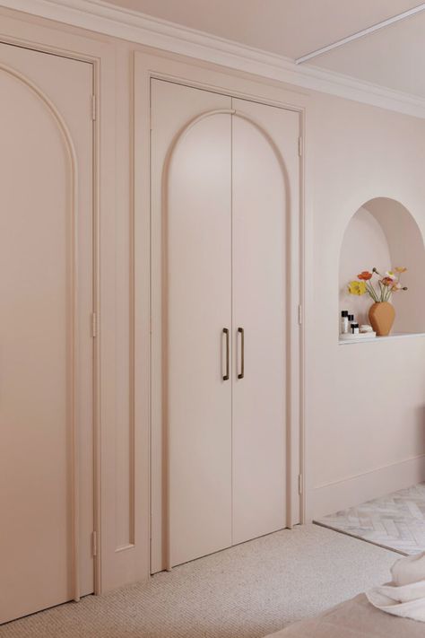 Arch Inspiration, Pink Wardrobe, Three Birds Renovations, Mcm House, Modern Country Style, Three Birds, Contemporary Cottage, Playroom Ideas, Wardrobe Design