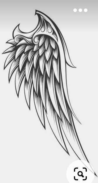 Tattoo Of Wings, Engraving Style Tattoo, Angel Wings Tattoo Stencil, Angel Wings Tattoo On Back, Eagle Wing Tattoos, Alas Tattoo, Wing Tattoos On Back, Black Color Hairstyles, Wing Tattoo Men