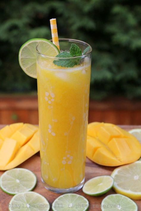 Brazilian Lemonade, Italian Cream Soda, Lime Lemonade, Mango Lemonade, Mango Mojito, Hard Lemonade, Pineapple Lemonade, Morning Juice, Drink Recipes Nonalcoholic