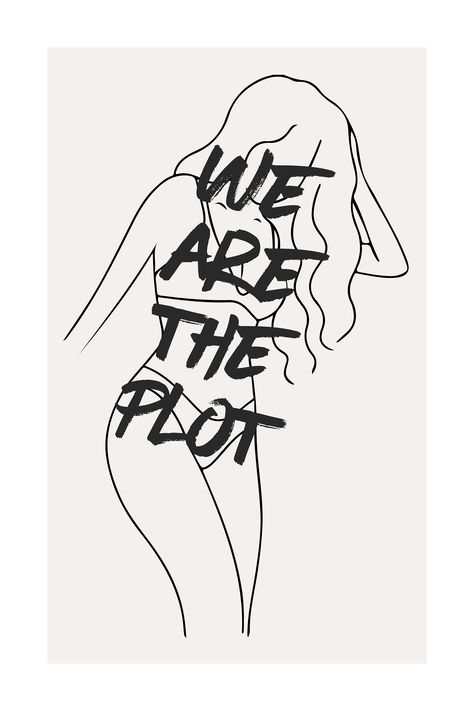 Cool and trendy WE ARE the Plot wall art printable/digital download. Easy way to throw some retro vibes in the mix. Add this vintage retro print with other prints and make a unique gallery set. Bar Cart Apartment, Y2k Printable, Good For The Plot, Wall Art Y2k, Apartment Decor Aesthetic, Dorm Apartment Decor, For The Plot, Art Y2k, Dorm Apartment