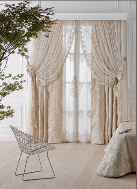 .. Shabby Chic Apartment, Shabby Chic Table, Living Room Decor Curtains, Luxury Curtains, Elegant Curtains, Stylish Curtains, Shabby Chic Bathroom, Shabby Chic Bedrooms, Home Curtains