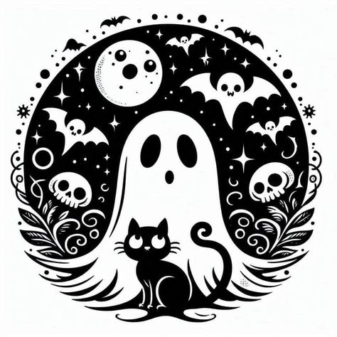 Horror Silhouette, Cricut Project Ideas, Goth Room, Sellable Crafts, Cut Crafts, Round Signs, Halloween Vinyl, Muster Tattoos, Cute Little Tattoos