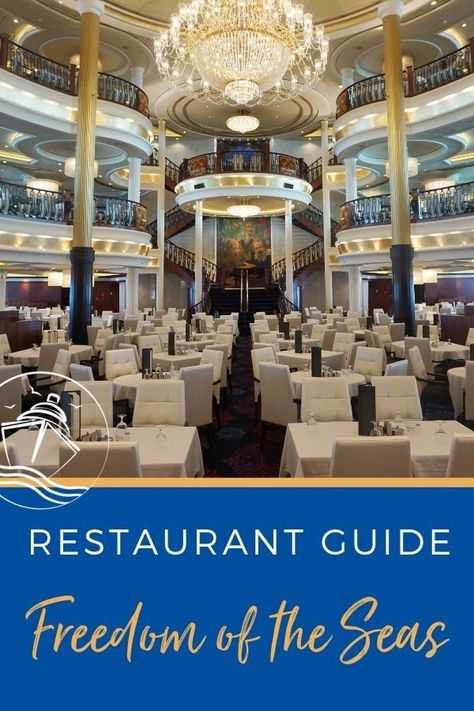 We are back from our cruise with this new Amplified Freedom of the Seas Restaurant Guide complete with pictures, menus, and all the details for each venue. #cruise #cruisefood #RoyalCaribbean #cruiseplanning #eatsleepcruise Bahama Trip, Cruise Restaurant, Cruise Ship Tips, Cruise Drinks, Alaska Cruises, Freedom Of The Seas, Cruise Food, Royal Caribbean Ships, Cruise Pictures