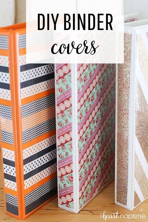 A simple and affordable back to school idea. These DIY Binder Covers are a fun way to customize any binder! #diy #diycrafts #crafts #craftideas #school #schoolorganization #organizing #organization #theinspirationboard Three Ring Binder Cover Diy, Cricut Binder Cover Ideas, 3 Ring Binder Cover Diy, Decorating Binders For School, Binder Decoration Ideas Aesthetic, School Binder Decoration Ideas, Diy Binder Cover Ideas, Binder Decoration Ideas, Cute Binder Ideas