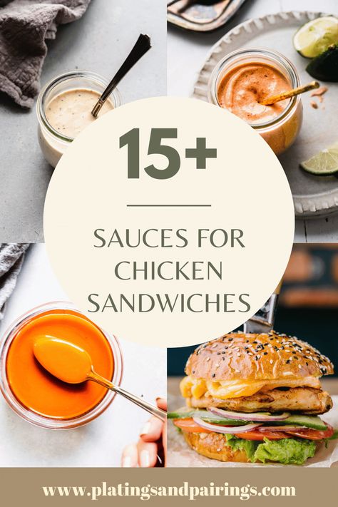 Sauce For Chicken Sandwich Easy Recipes, Sandwich Condiment Recipes, Chicken Sandwich Sauce Ideas, Best Chicken Sandwich Sauce, Sauce Recipes For Sandwiches, Sauces For Chicken Sandwiches, Spicy Sauce For Chicken Sandwich, Spicy Chicken Sandwich Sauce Recipe, Sauce For Grilled Chicken Sandwich