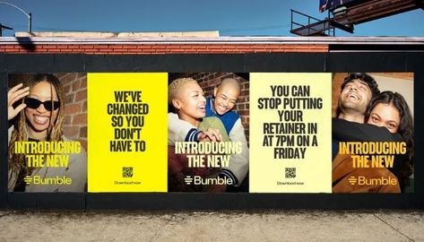 Online dating application Bumble has unveiled a refreshed visual identity and a new global marketing campaign as part of its continued efforts to make dating better for women. App Campaign, Bumble App, Bumble Dating App, Teaser Campaign, Dating Application, App Marketing, Chief Marketing Officer, Marketing Technology, Dating App