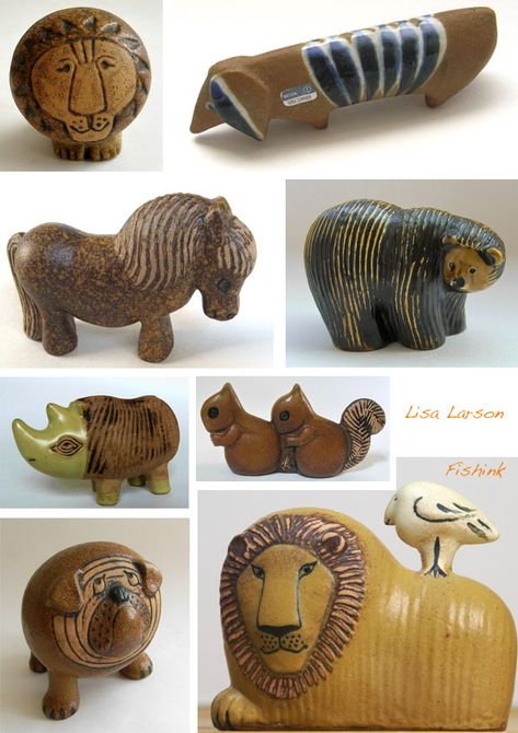 Animal Art Projects, Lisa Larson, Pottery Animals, Porcelain Animal, Sculptures Céramiques, Scandinavian Ceramic, Pottery Handbuilding, Mid Century Pottery, Pottery Classes