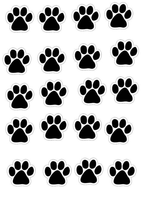 Imprimibles Paw Patrol, Dog Paw Prints, Puppy Paw Prints, Paw Patrol Birthday Party, Decor Hacks, Paw Patrol Party, Puppy Birthday, Puppy Paws, Dollar Tree Decor