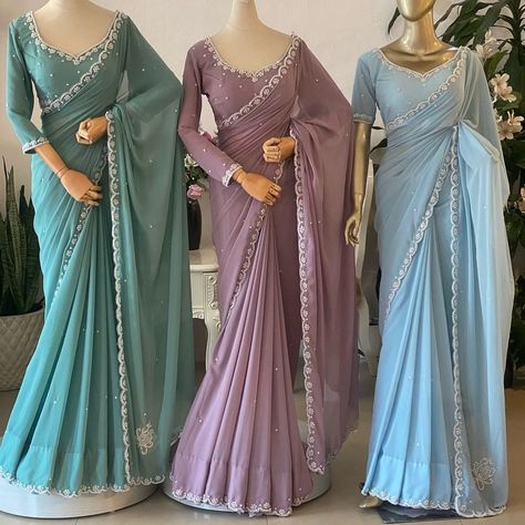 Trendy Sarees For Farewell, Simple Sarees For Farewell, School Farewell, Farewell Saree, Farewell Sarees, Emo Couples, Fashionable Saree, Simple Saree Designs, Fashionable Saree Blouse Designs