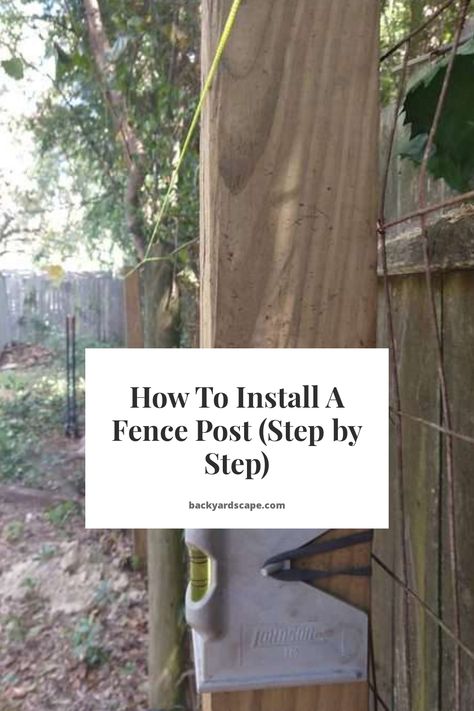 How To Install Fence Posts, T Post Fence, Fence Post Installation, Fence Post Repair, Post And Rail Fence, Build A Fence, Wood Fence Post, Metal Fence Posts, Gate Door