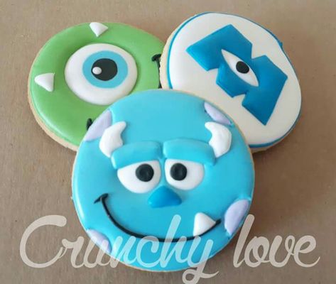 Pixar Cookies, Monsters Inc Cookies, Smile Cookies, Princess Cookies, Disney Cookies, Monster Inc, Cookie Business, Cookie Kit, Cute Baking